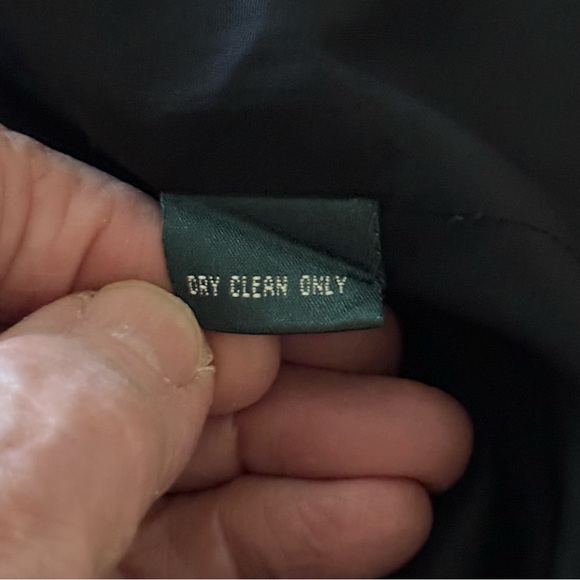 Lauren Ralph Lauren Jacket Cotton Blend Mandarin Collar Black Women’s Size 10P - Picture 12 of 16